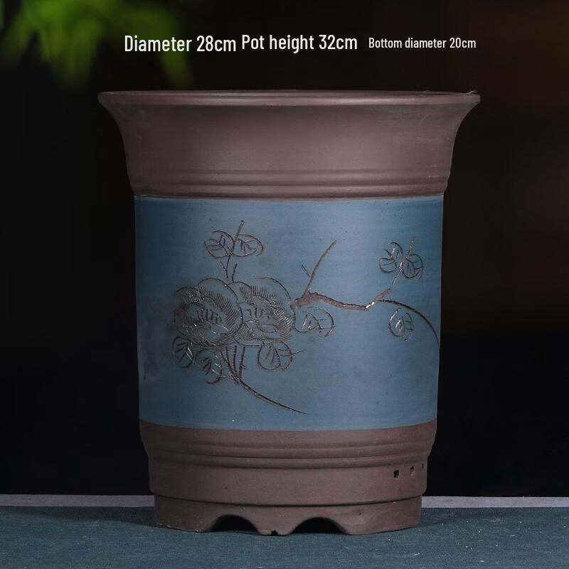 Керамический высокий цветочный горшок