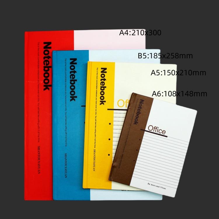 Großes Hardcover-Notizbuch - A4/B5/A5 Schülerheft, Tagebuch, Kassenbuch
