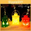 Nordic Festive Candle Lantern With Electronic Led Light For Christmas Party Decor