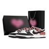 Dunk Scarlet Mist 1 Heart Box Slip Resistant Abrasion Resistant Low Top Skateboard Shoes Unisex Black Red HF5441-100(Team773-1-)