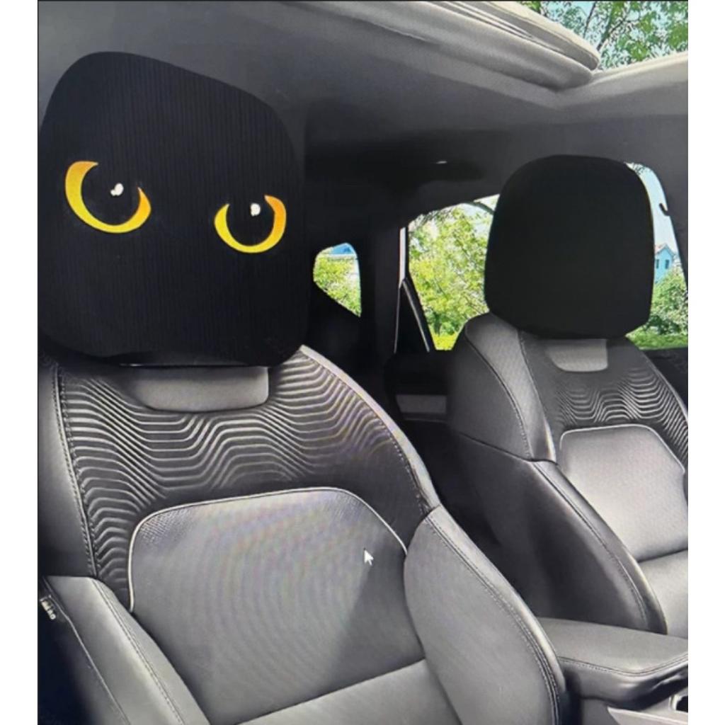 Samurai Smiley Face Car Pillowcase, Personalized Seat Protection Cover, Long-distance Self Driving and Business Travel Scenes, New Year's Day Gift