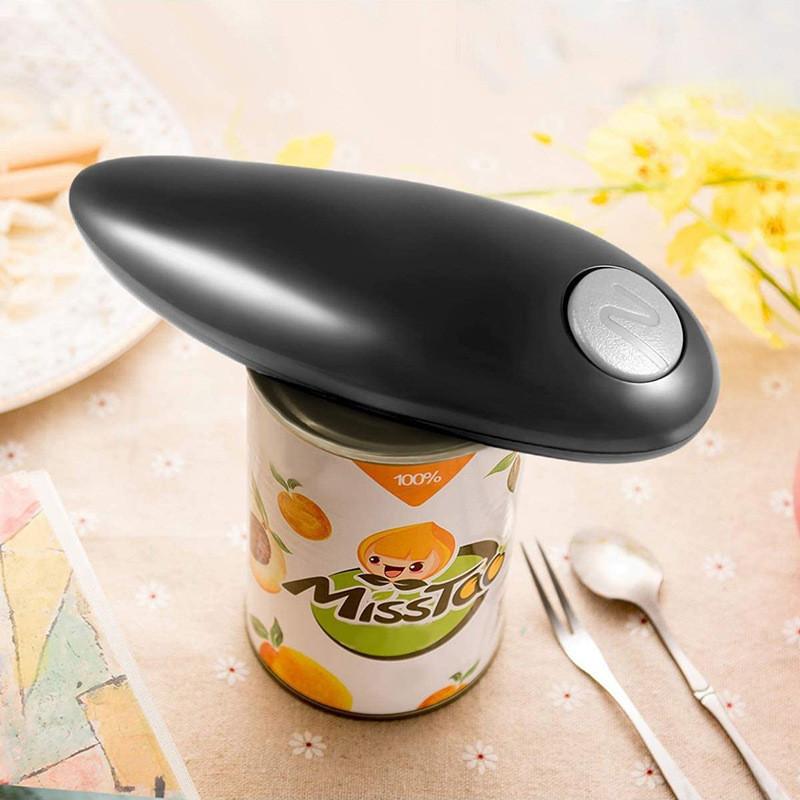 Electric Can Opener With Plastic Body For Home Kitchen Use