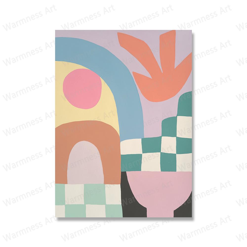Abstract Botanical Boho Natural Wall Art Canvas Painting Nordic Posters and Prints Pictures for Living Room Bedroom Home Decor No Frame
