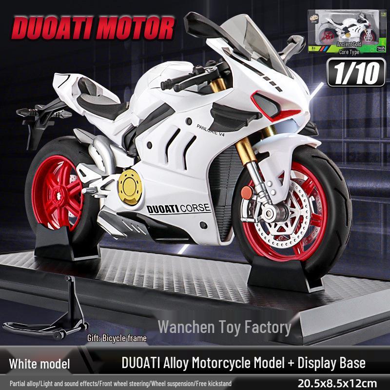 Alloy 1:10 BMW S1000RR Motorcycle Model with Sound and Light Features