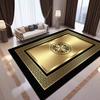 Luxury Golden Border Live Room Rug Big Size Soft Foldable Room Decor Bedroom Carpet Machine Washable Sofa Table Mat Customizable