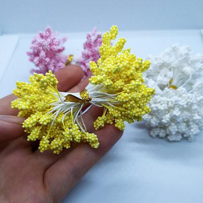 760 pezzi/lotto 5mm Fiori Artificiali in Schiuma Stami Mini Fiori di Perla Ghirlanda Matrimonio Festa Decorazione Casa