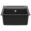 Black Kitchen Sink 780 X 500 Mm 80percent  Quartz and 20percent  Resin