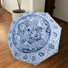 1 Stück Regenschirm mit Blumenmuster - 8 Speichen verstärkt, Automatik-Öffnung, Leicht & Langlebig, Niedliches Modeaccessoire für den Außenbereich, Strand oder Freizeit, Strand U