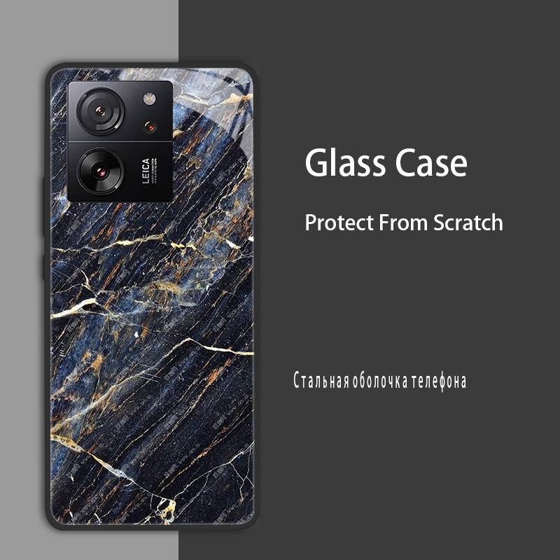 For Xiaomi 13T 13T Pro Case Cover Tempered Glass Case Hard Shockproof Coque Bumper For Xiaomi Mi 13T Pro Mi13T Pro Protect Case