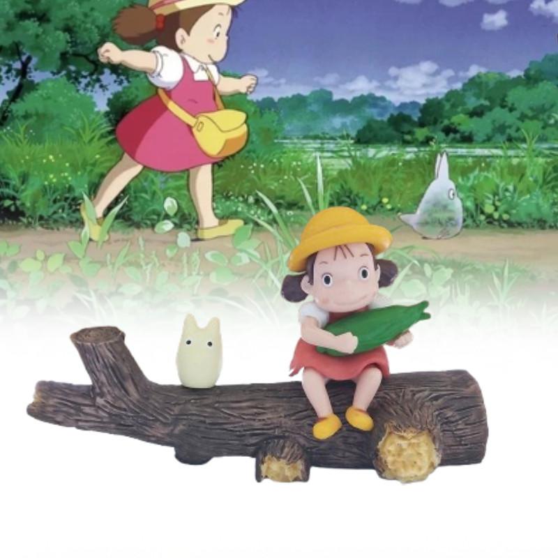 Cartoon My Neighbor Totoro Mei Sitting Figurine Pvc Animal Decor For Gift And Home Decor