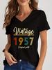 Unisexs Retro Shirts Graphic 1950 To 1959 Original Parts 1955 Design Fashion Trend Tee Vneck Y2k Shirts Aesthetics T Female