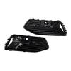 2PCS Front Bumper Fog Light Cover Grill Grille Fit A6 C8 2019-2023