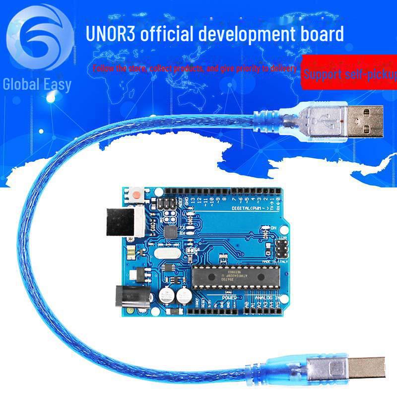 

Офіційна плата розробки UNO R3 з MEGA328P і кабелем USB UNO R3 development board with cable