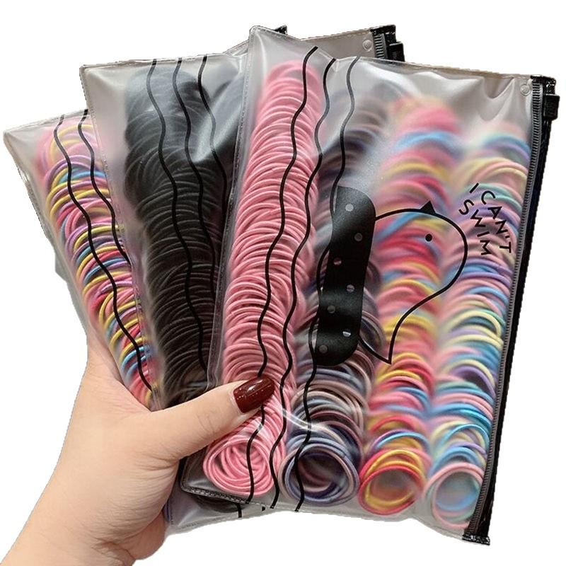 Non-Damaging Hair Ties for Girls - Gentle Rubber Bands for Children's Hair