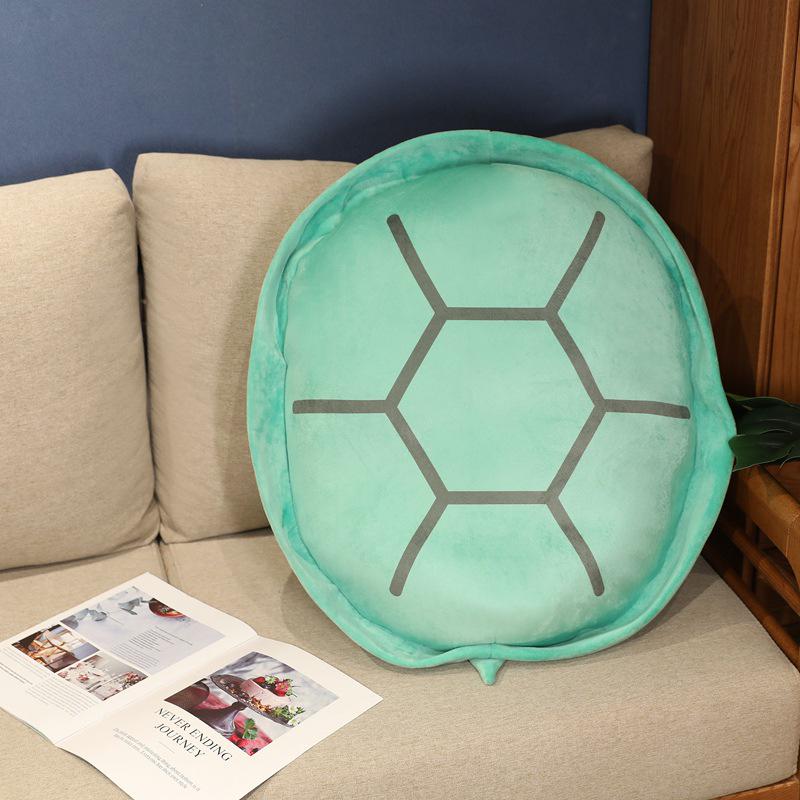 Turtle Shell Plush Wearable Hug Pillow - Sea Turtle Cushion & Big-Eyed Turtle Doll