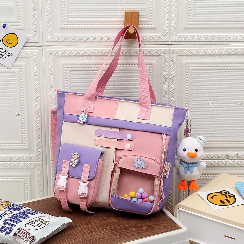 ins female Korean version messenger bag high school students junior highschoolportable primary school students Mori large-capacity simple shoulder bag