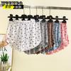 Damen Florale Modal Lounge Shorts mit Rüschensaum Elastischer Bund Locker Leicht Atmungsaktiv Sommer Schlaf-Pyjama-Shorts für Damen