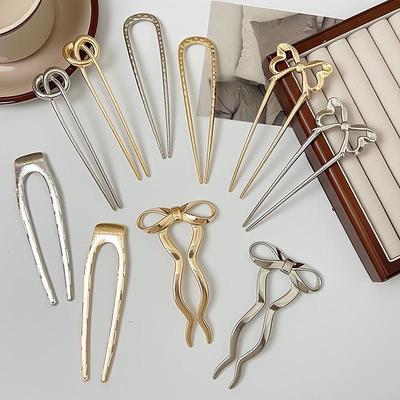 2024 Fashion Bow Hairpin: Simple Style Women's Hair Accessory