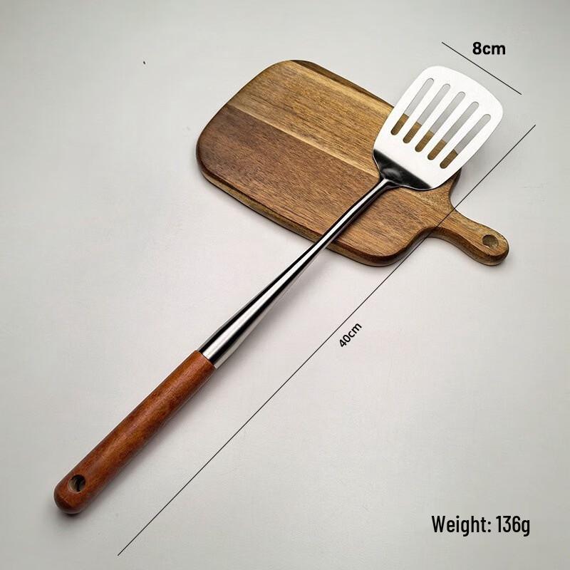 ZISIZ Holzgriff Kurzer Bratwender Set