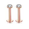 12PC Crystal Labret Piercing Set 16G Heart Tragus Piercing Earring Lot Conch Piercing Set Lip Labret Stud Pack Lobe Earring Bulk