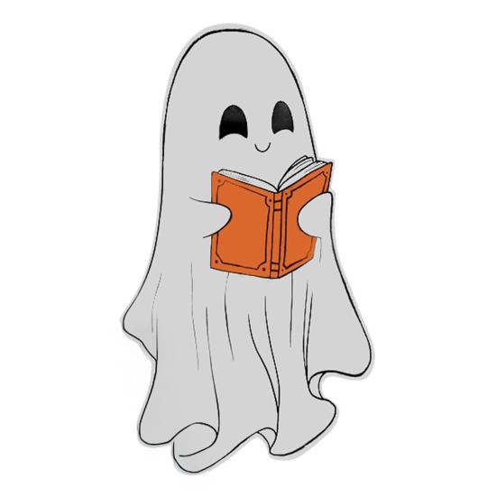 Clear Ghost Bookmark Cute Halloween Gothic Bookmarks Waterproof Creative Paper Cards Gift for Christmas Birthday