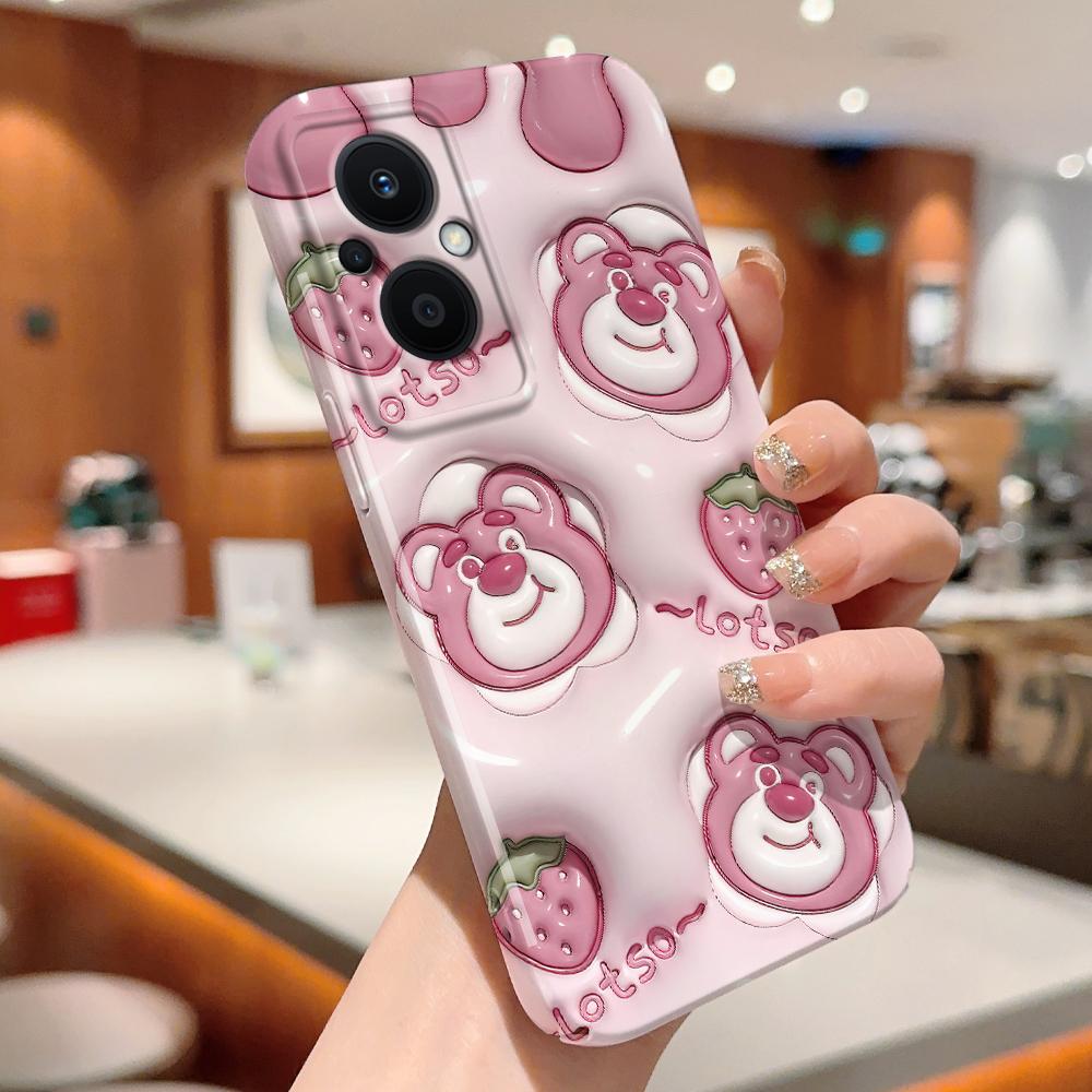 All-inclusive-Film-Telefonhülle, Cartoon-Modedesign, Hartschale, vollständige Abdeckung, stoßfeste Kamera-Schutzhülle für OPPO Realme OnePlus Infinix Tecno