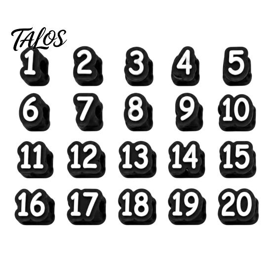 Pencil Identification System 1-20/1-30/1-50 Numbered Toppers, Reusable Classroom Labels Topper for Teachers, Tracking Markers School Organization