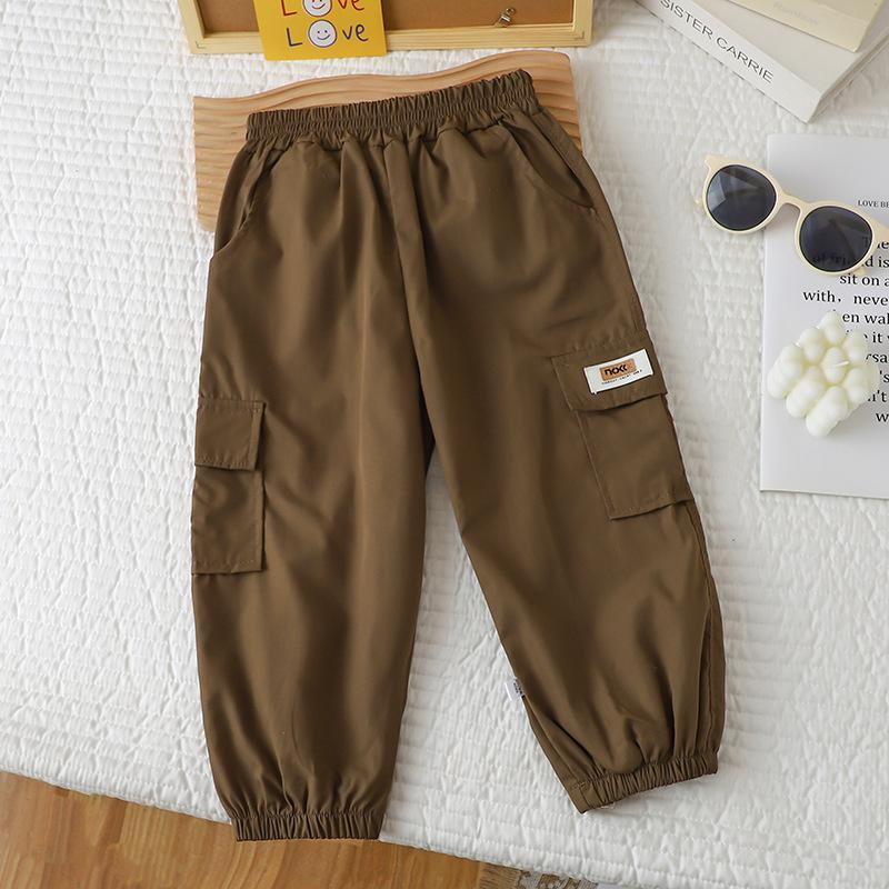 Spring Boys Cargo Jogger Pants Casual Trousers Kids Toddler Comfortable School