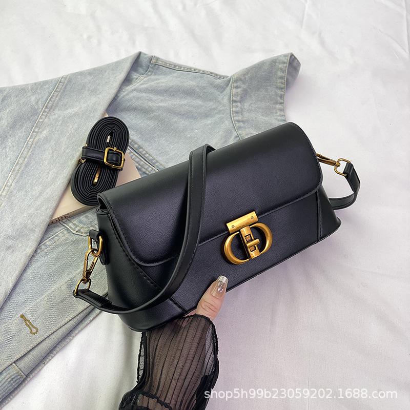 Autumn New Fashion Baguette Bag Women's Texture Trend Women's Hand Armpit Bag Crossbody Shoulder Bag
