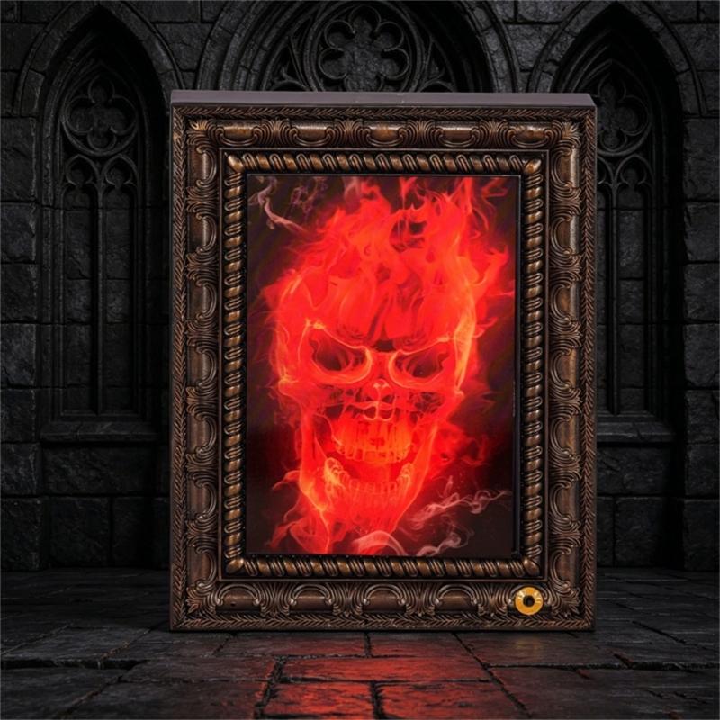 Mirror Style Halloween Hanging Decoration Plastic 23.7 x 4.4 x 30.7 cm Costume Accessory for Entryway Hallway Indoor Party Display