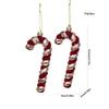2PCS Red&white Christmas Hanging Decoration Plastic Santa Clause Christmas Tree Ornament Festival Party Supplies Xmas Baubles