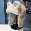 Bear Ears Plush Hat Women's Winter Thickened Plush Warm Cycling Hat Cold Northeast Ear Protector Lei Feng Hat