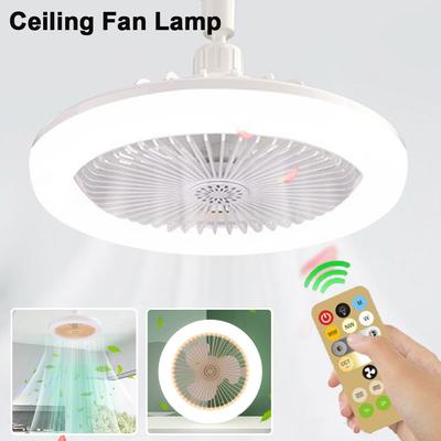 30W Deckenventilatorlampe E27-Sockel Moderner einfacher Deckenventilator für Esszimmer mit Licht Schlafzimmer All-in-One-Lampe mit Ventilator