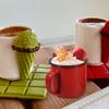 2Pcs Premium Enamel Mug Drinking Cup Creative Coffee Tin Vintage Painted Retro Beverage Container Water Glass for Home bar use