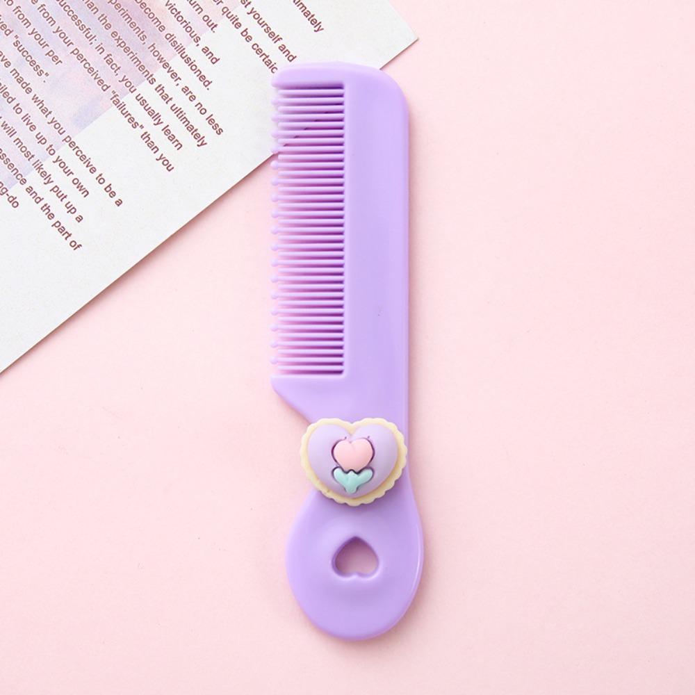 Wear Resistant Cute Student Portable Hair Comb Mini Children Baby Girl Hair Comb