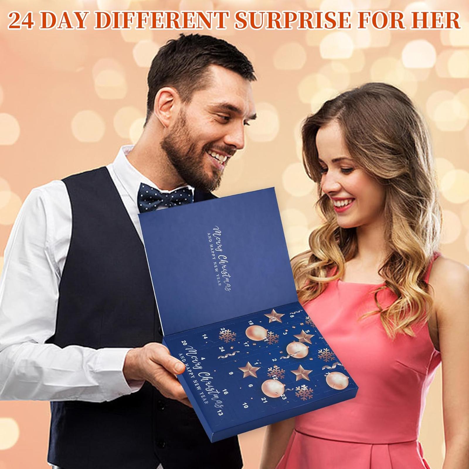 

Jewelry Advent Calendar 2025 with Necklaces Bracelets Rings and Earrings Christmas Countdown Calendar for Teen Girls Adult Women China Mainland