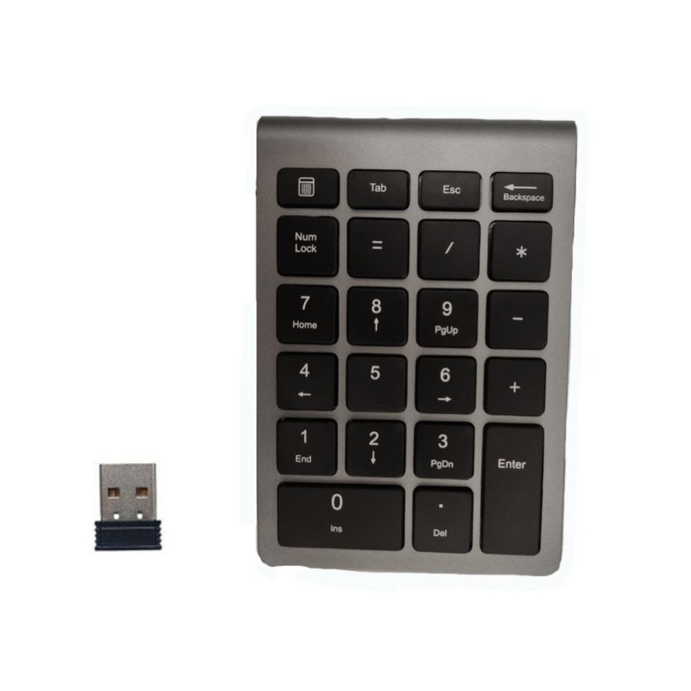 22 Keys Mini Digital Keypad USB 2.4G Digital Numpad Number Pad  For Windows