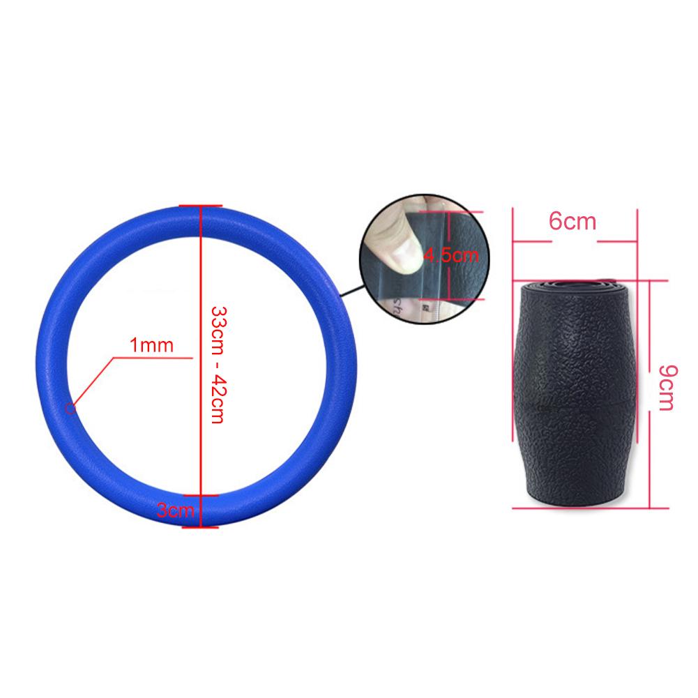 Husă universală pentru volan din silicon pentru mașină Husă elastică anti-alunecare pentru volan de 36-40 cm pentru decor auto multicolor