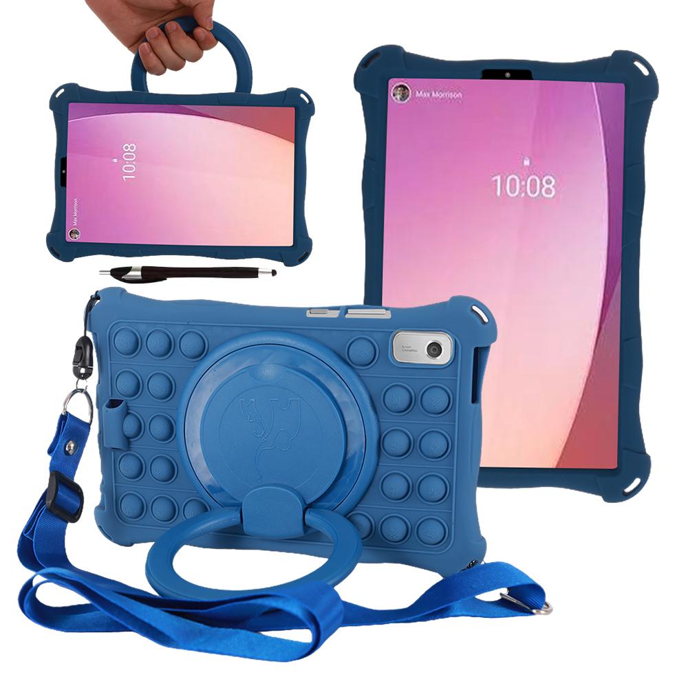 Bubble Toys Weiche Silikon Kinder Sichere Hülle Für Lenovo Tab M9 TB-310FU TB-310XU 360 Drehbarer Ständer Tablet-Hülle