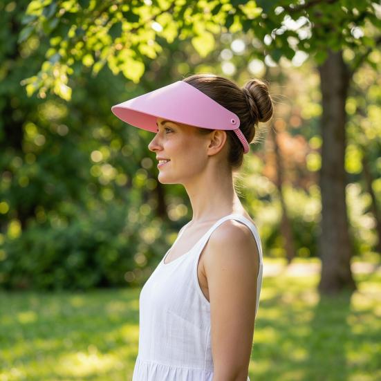 Outdoor Hat Wide Brim Arc Shape Sun Protection Hat Portable Outdoor Hiking Traveling Walking Sport Hat