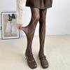 New Women's Retro Plaid Hollow Out Mesh Fishnet Stockings Women Tights Lingerie Slimming Stocking Pantyhose Tight Female Hosiery