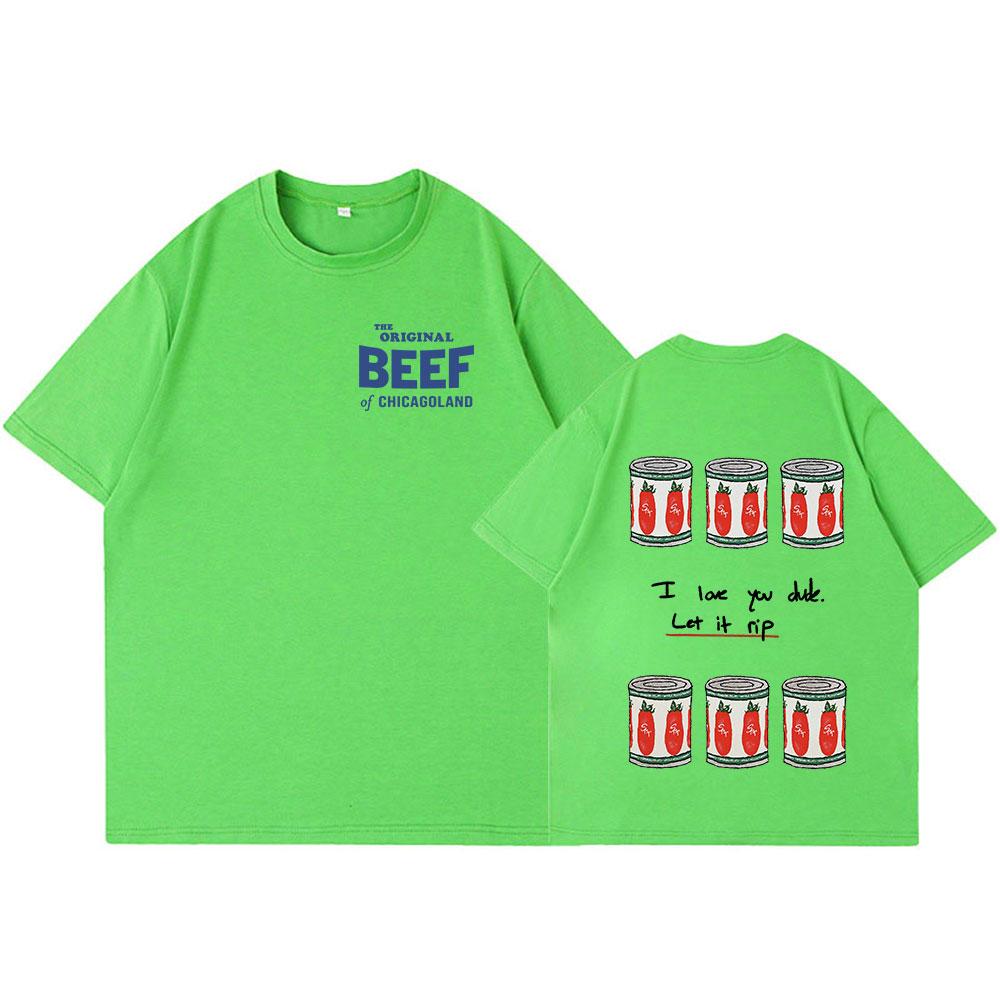 

The Bear TV Series The Original Beef of Chicagoland T-shirt Harajuku Men Women Clothing Fashion Casual Cotton Oversized T Shirts XL