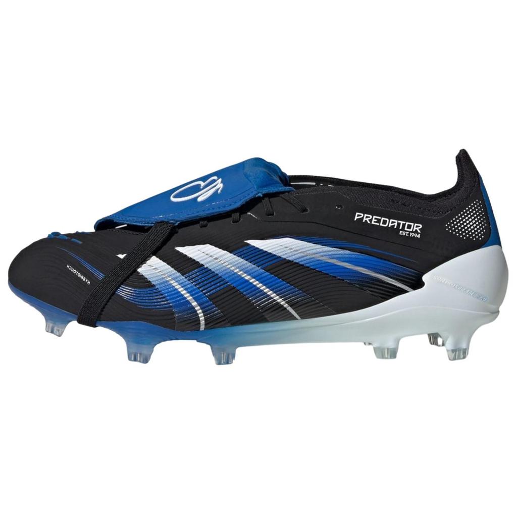 Jude Bellingham x Adidas Predator Elite Foldover Tongue FG Glory Blue Unisex Sneakers Black Core-Black Footwear-White JS3106