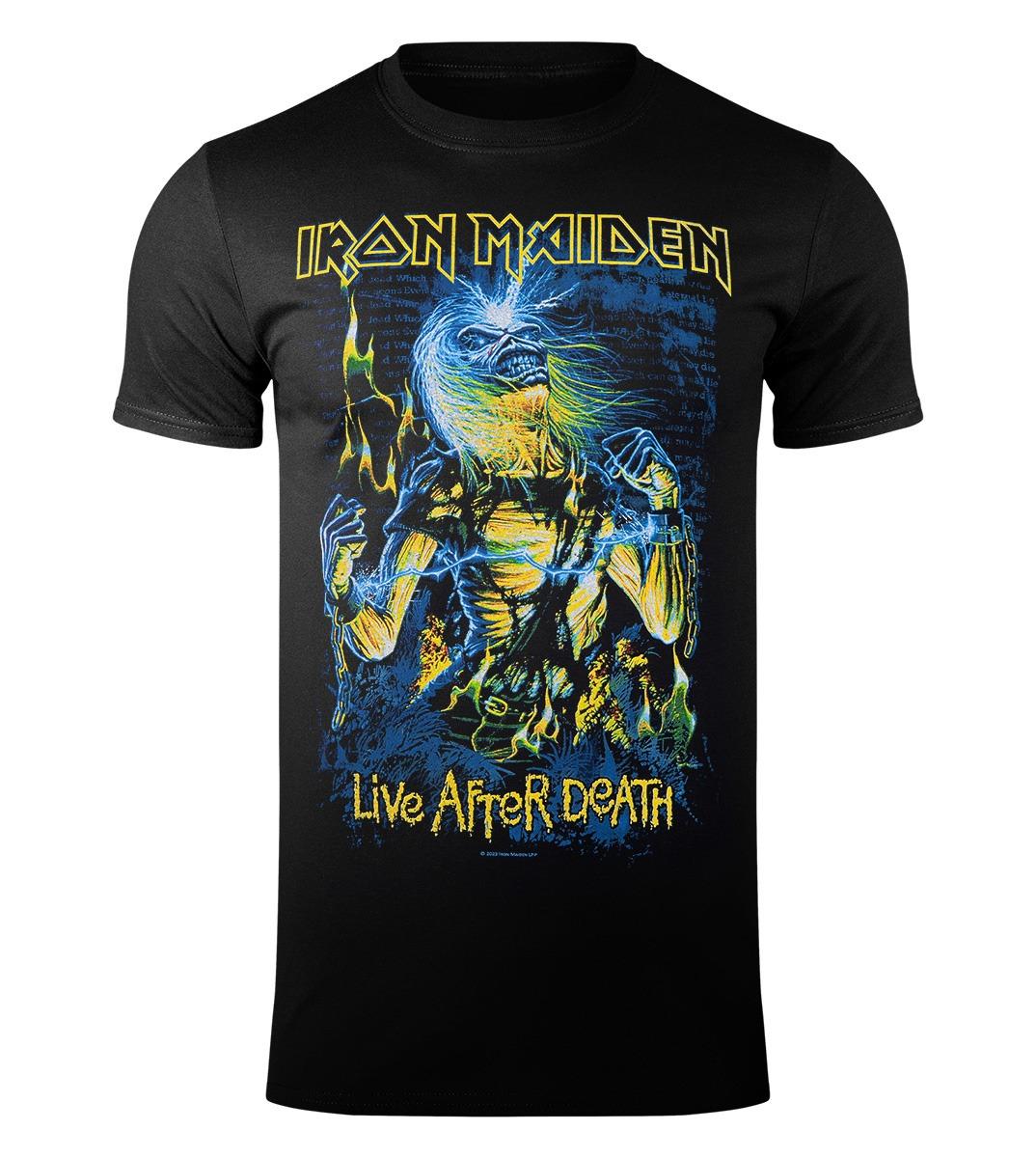 

Футболка IRON MAIDEN Live After Death Мужская и женская с коротким рукавом Американская Ретро Метал Группа Топы Брендовая Футболка Мужская Спортивная Футболка M