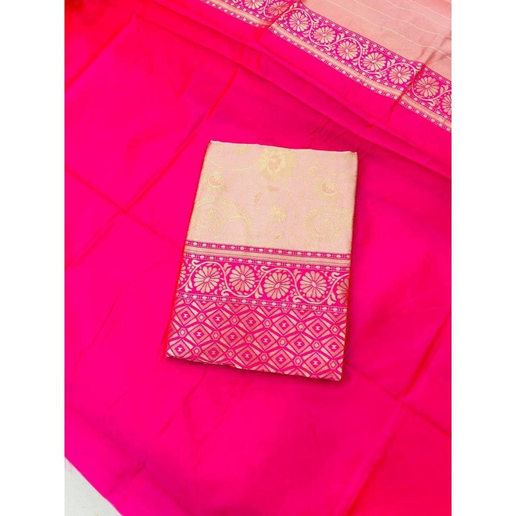 New Arrival - Royal Soft Litchi Silk Jacquard Saree Collection