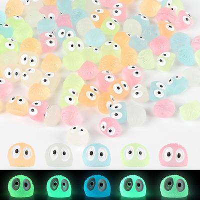 200/100Pc Luminous Ghost Tree Elves Fairy Resin Briquettes Miniature Garden Accessories Glow In The Dark For Fairy Garden Decor