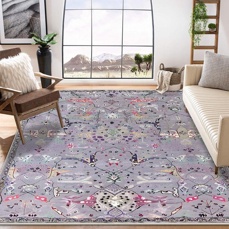 Nadýchané Krátké Koberce do Obývacího Pokoje Velká Plocha Perský Retro Dekorace Domov Ložnice Koberec 200x300 Salonek Noční Stolek Protiskluzové Podložky na Podlahu