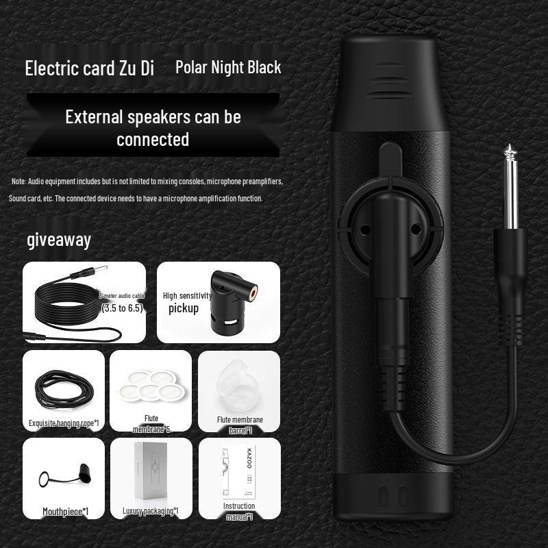 Zukadi Professional Electro-Acoustic Metal Kazoo with Pickup