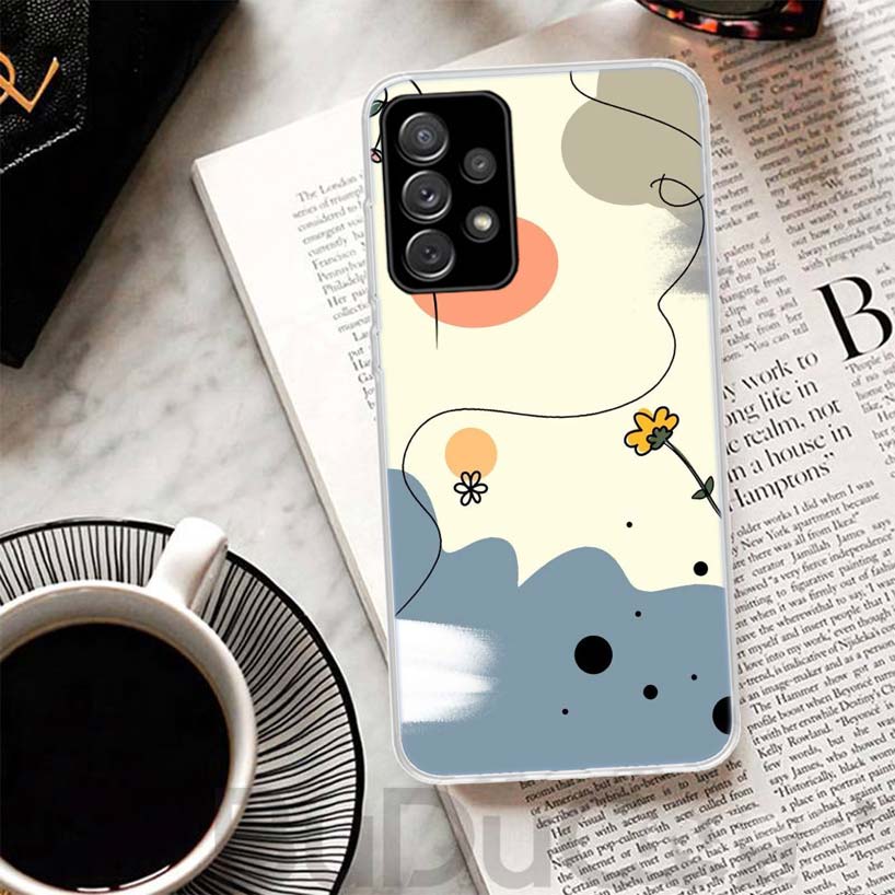 Abstract Women Face Line Cover For Samsung Galaxy A51 A50 A71 A70 Phone Case A21S A31 A41 A10 A20E A30 A40 A01 A11 A6 A7 A8 A9 C