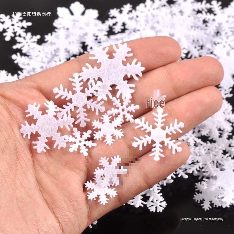Mini Snowflake Christmas Craft Decorations 1-3cm - No Adhesive Back